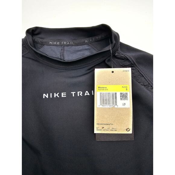 Nike Trail Women's S Black Dri-Fit Long-Sleeve Top and Repel Running Pants NWT - Picture 14 of 16